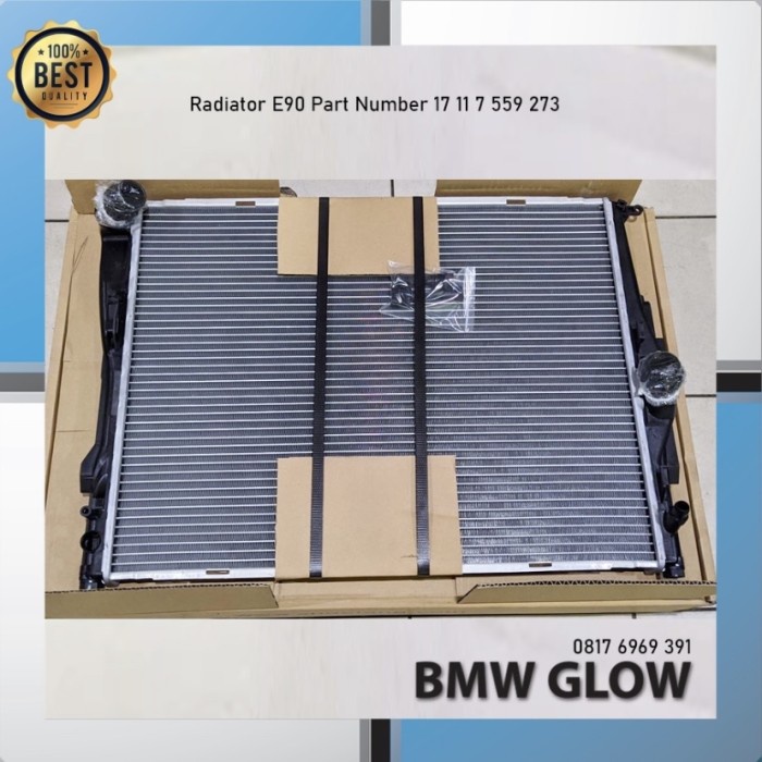 Radiator Assy Bmw 320I E90 X1 E84 120 E87 Delang 17117559273 Kode He175