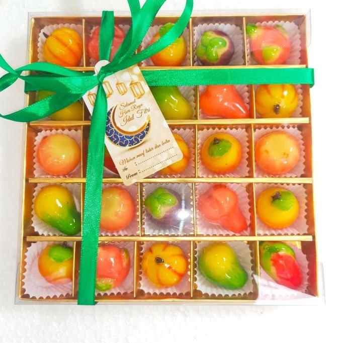 

Kue Hampers Imlek , Kue Buah Mini Thailand, Lukchup, Drt, Imlek Terbaik