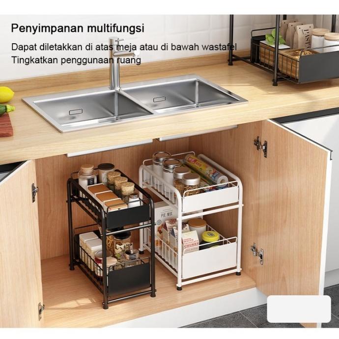 Miliki Rak Dapur Bawah Wastafel Kolong Kabinet Lemari Kitchen Set New Rosennie_