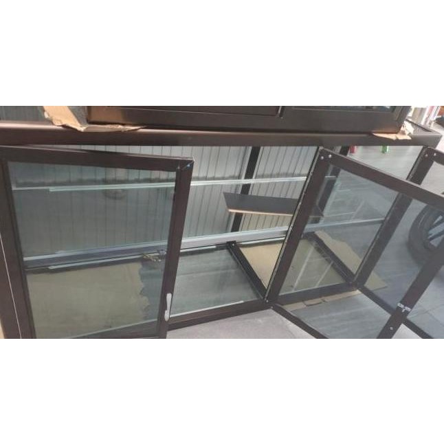 Miliki Kitchen Set Atas 3 Pintu Aluminium Cokelat Semuasukoko