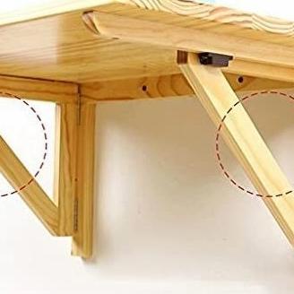 Jb-11 Meja Setrika Lipat Dinding Kayu / Meja Belajar Serbaguna