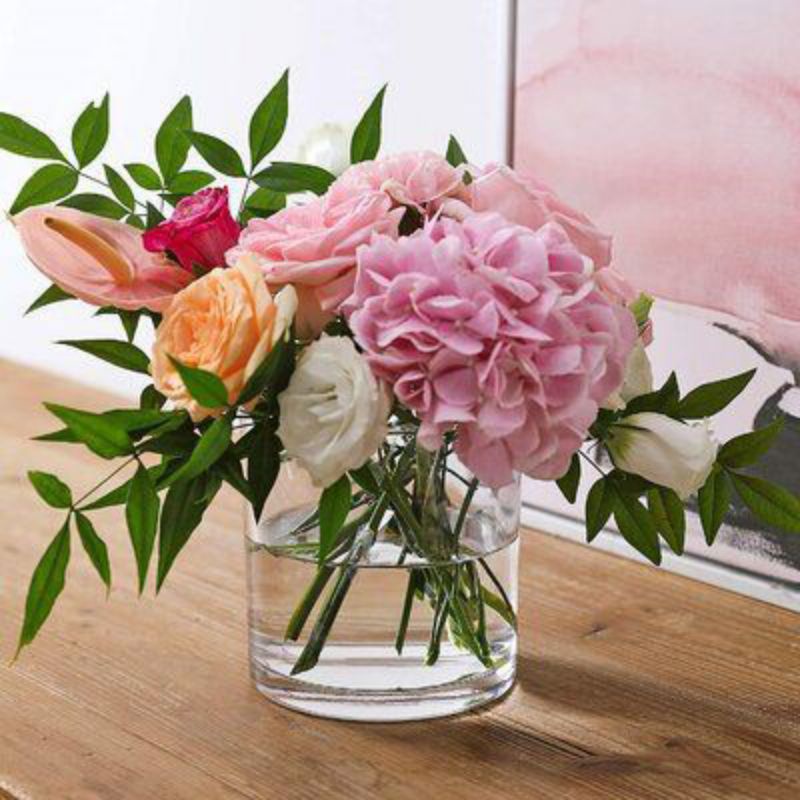 Vas Bunga Kaca Tabung Silinder / Pot Tanaman Air Hidroponik Aesthetic