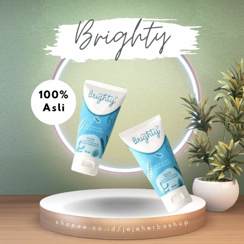Brighty GLOWING UNDERARM SCRUB Menghilangkan flek hitam pada ketiak