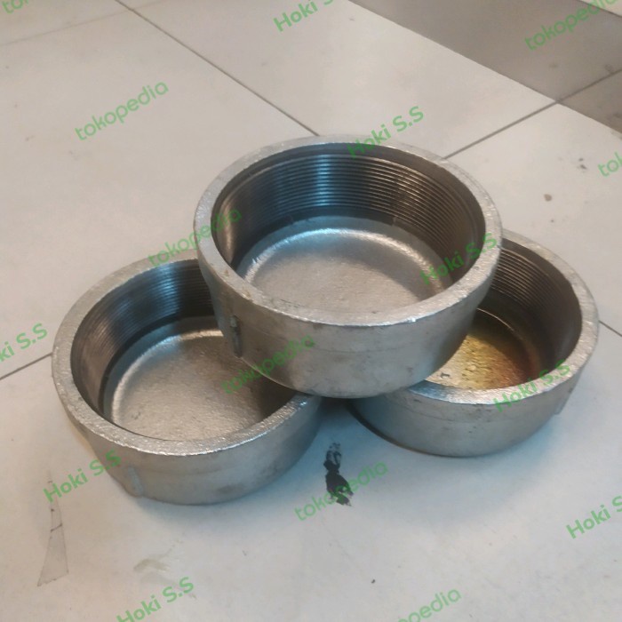Dop / End Cap Galvanis Drat 4" inch