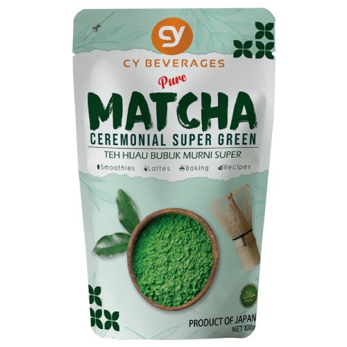 

Matcha Pure Ceremonial Supergreen 100gr / Cy Beverage Matcha Murni Teh Hijau 100gr