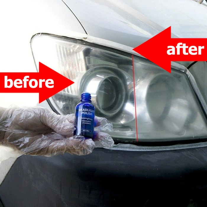 New Pembersih Lampu Headlamp Mobil Motor Kusam Menguning Restorer Kit 30Ml Gratis Ongkir