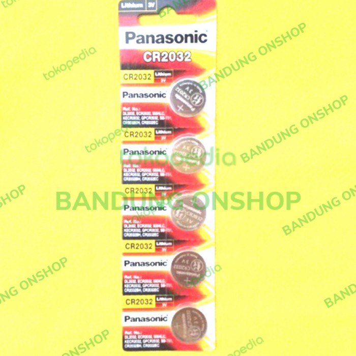 PANASONIC CR2032 CR 2032 3V 3 V BATERAI BATRE CR2032 3V PANASONIC 5PC