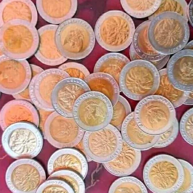 Koin Logam Seribu Kelapa Sawit 1000 Rupiah Uang Kuno Mahar dan Koleksi