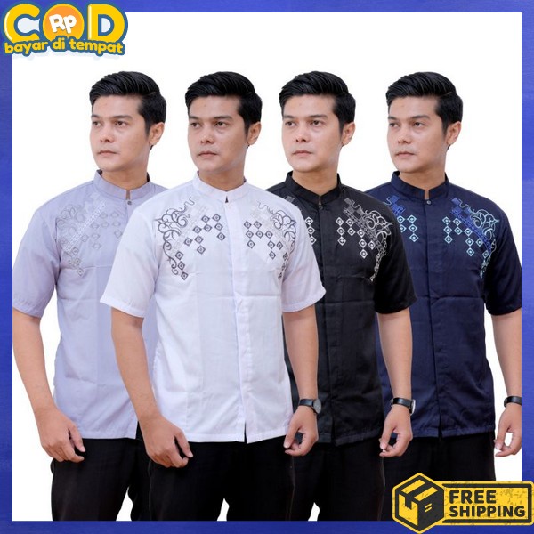 Bju Atasn Adem Tebal Baj Kokoj Muslimin Koko Lakilaki Remaja Baju Koko Pria Dewasa Khoko Branded Mur