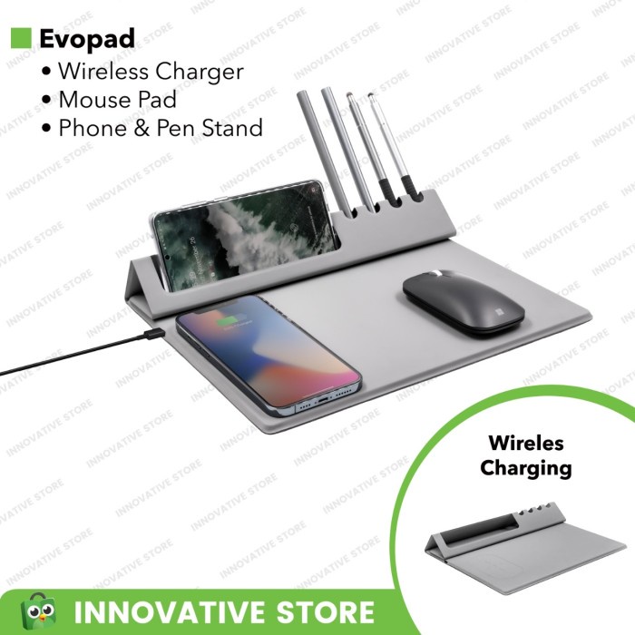 EVOPAD Multifunction Workspace Organizer Wireless Charger by Hanata