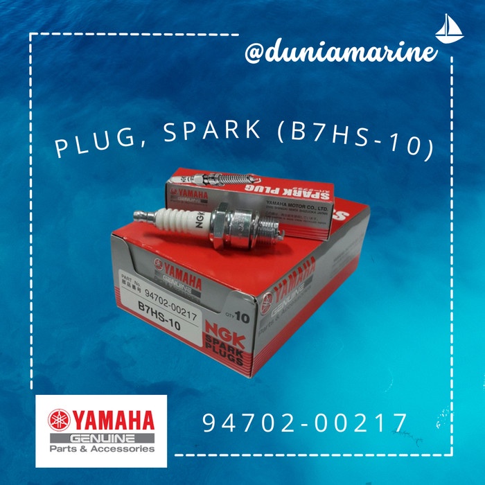 Bagus Plug, Spark (B7Hs-10) Busi Mesin Tempel Yamaha Original 94702-00217 Hot Sale
