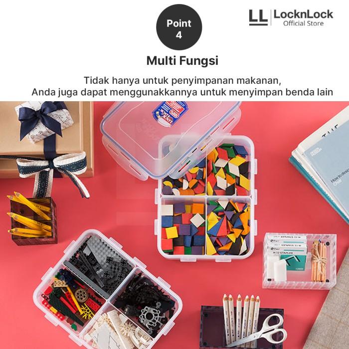 

LOCK&LOCK Rectangular Short Food Container 800ml With Divider HPL816C