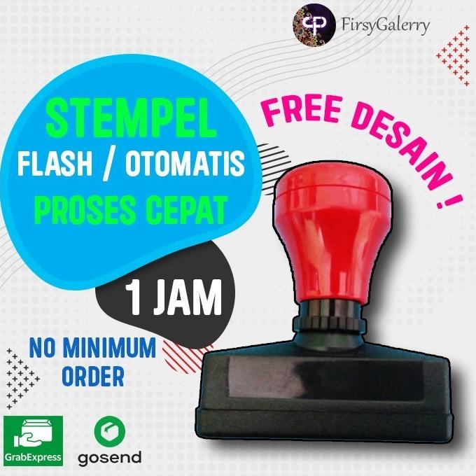 

Stempel Flash / Warna / Otomatis |Free Custom Desain |Proses Kilat!!!! - 1 Warna, Tinta Stempel