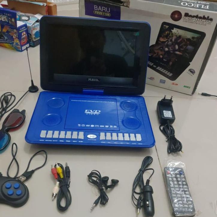 Evd / Dvd Player Game 400 Edukasi Anak Nitendo Portable Fleco 7,8" Fl-780