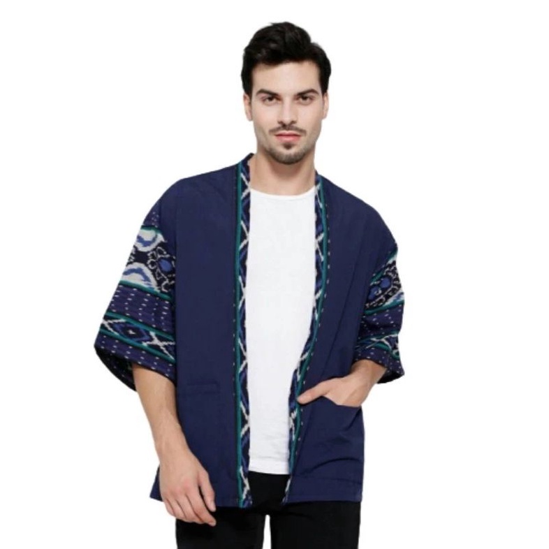KIMONO ETNIK TENUN TRADISIONAL  OUTERWEAR-KIMOMO BAJU TENUN-CARDIGAN TENUN OUTFITT