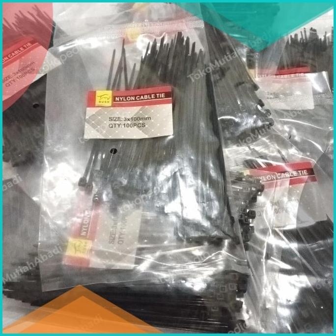 

Kabel Ties Hitam 3x100mm 100pcs / Nylon Cable Tie 16novz3 onderdil