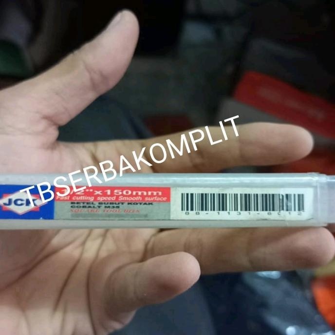 Betel Bubut Kotak Cobalt M35 1/2 inch x 150mm Mata Pahat Carbide JCK