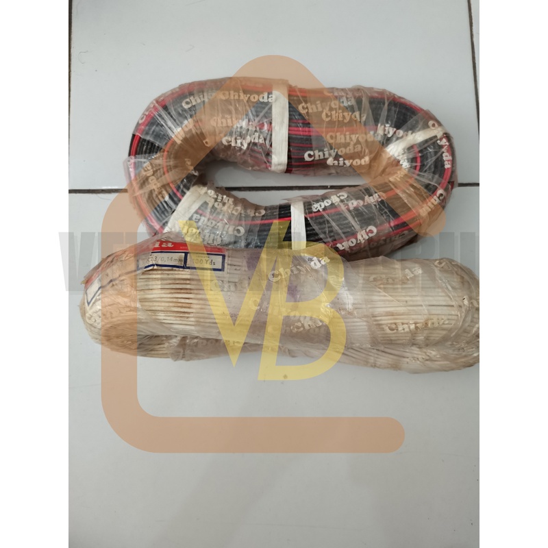 Kabel Chiyoda Twin Round 2x23 / 0,12 serabut per meter