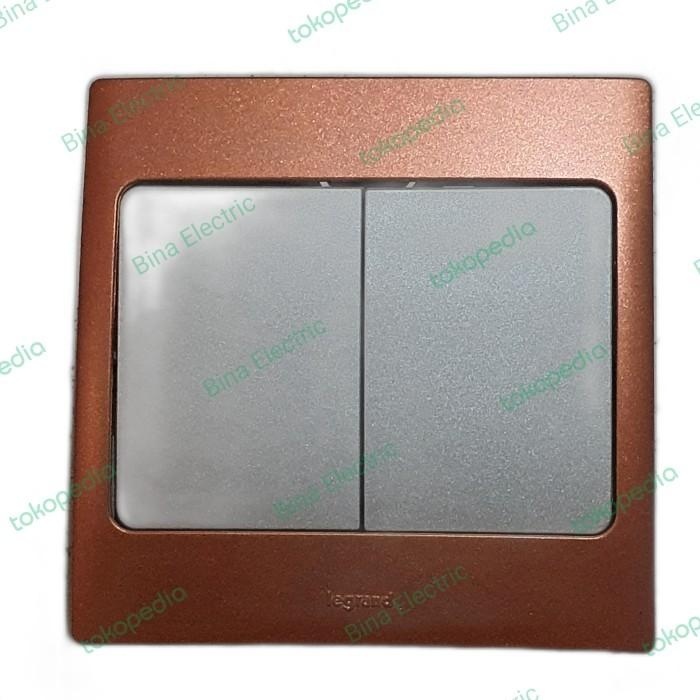 SAKLAR SERI MALLIA LEGRAND SILVER / SAKLAR DOUBLE MALLIA LEGRAND