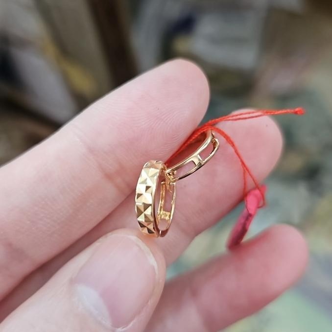 NEW PRODUK ANTING JEPIT BULAT EMAS ASLI 700 70% 16K 1 GRAM 1 GR 1GR GOLD 