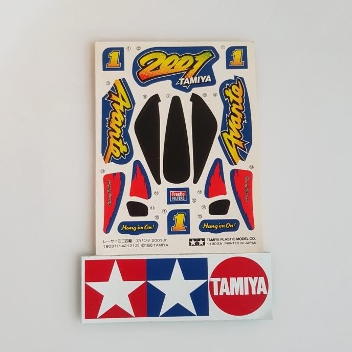 tamiya stiker avante 2001jr 1991th