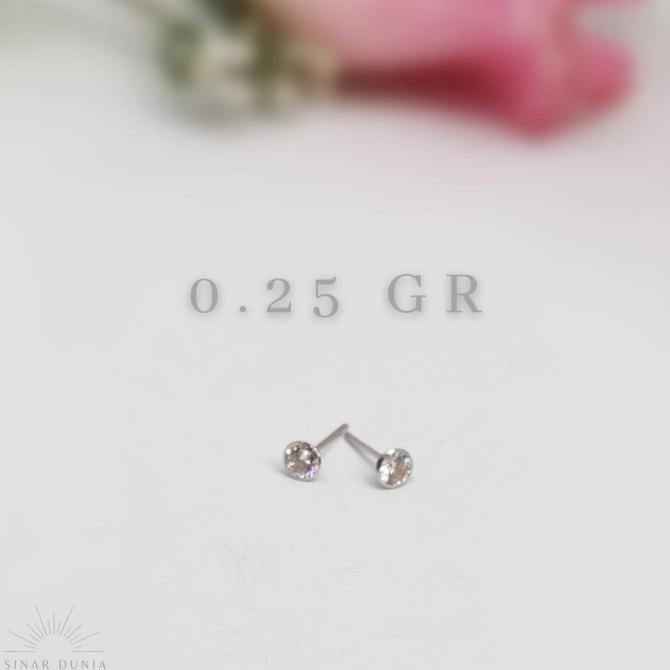 NEW PRODUK PELENIS TINDIK ANAK 0.25GR EMAS PUTIH ANTING ANAK SUWANG/SUWENG BAYI 