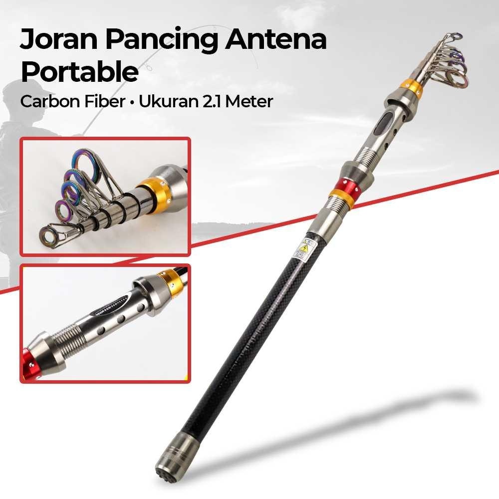 Joran Pancing Antena Portable Carbon Fiber