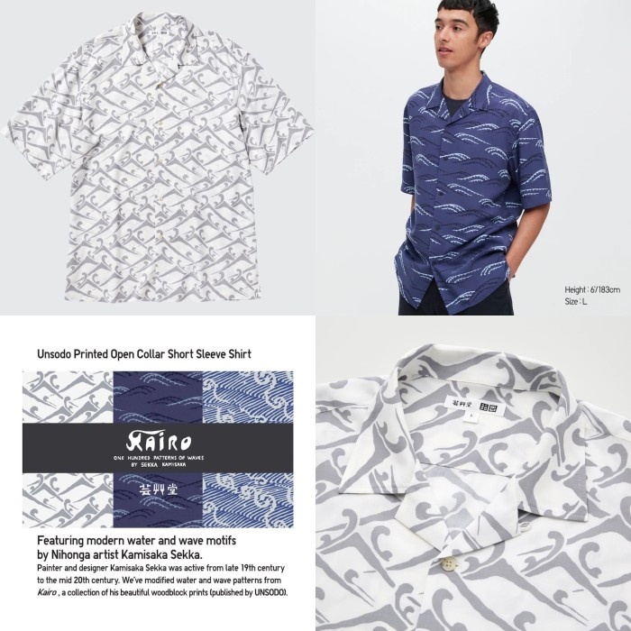 Uniqlo Kemeja Kerah Terbuka Unsodo