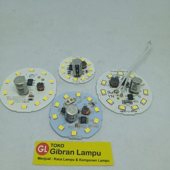 PCB Mata Lampu LED 9w Tanpa Driver - Langsung 220V - BM