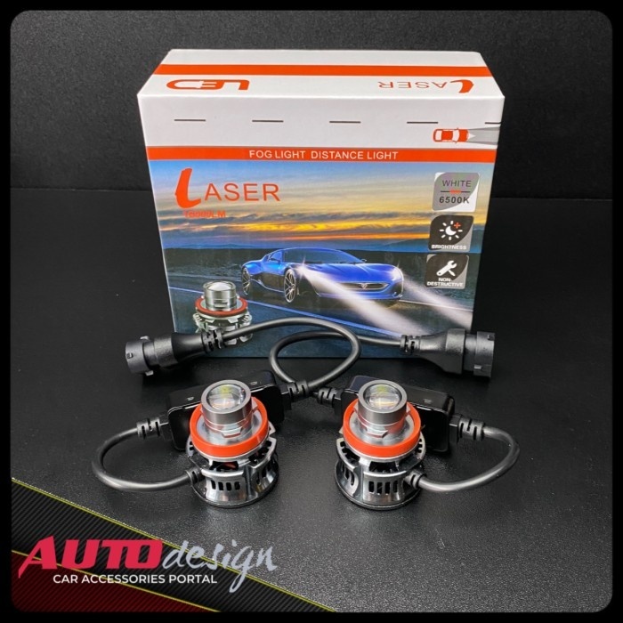 LAMPU LED MOBIL Q5 LASER MINI PROJECTOR H7 H8 H11 H16 HB3 HB4