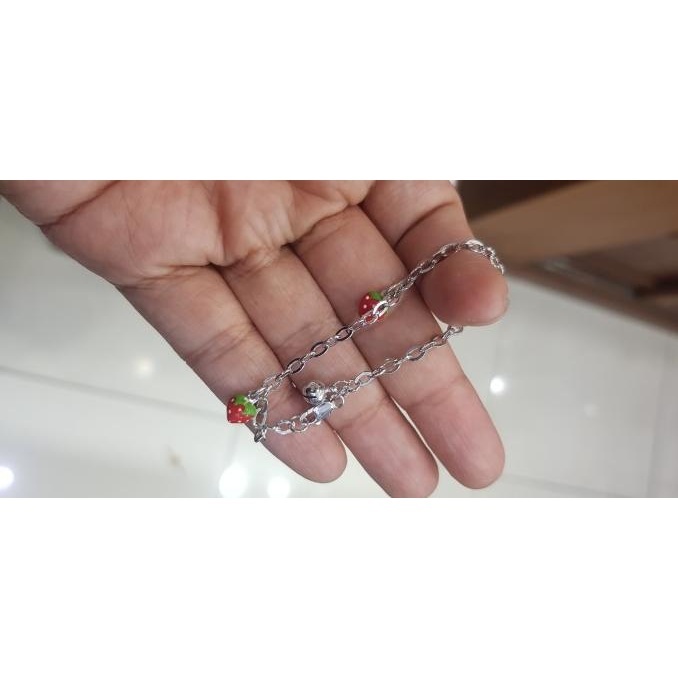 TERBARU GELANG EMAS BAYI/GELANG ANAK STRAWBERRY - 70% GOLD 