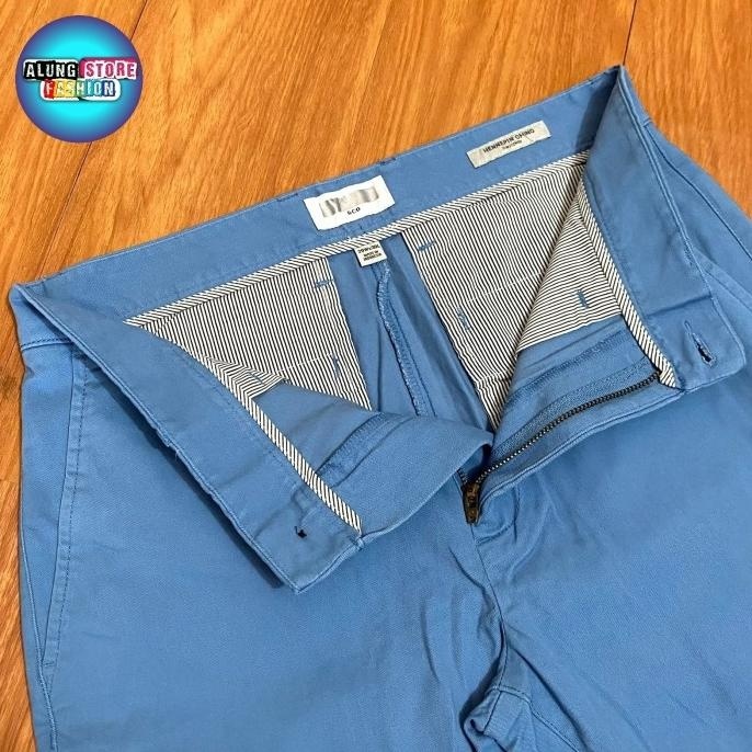 BIG SALE CELANA CHINOS PANJANG PRIA GOODFELLOW HENNEPIN SLIM FIT ORIGINAL BLUE 