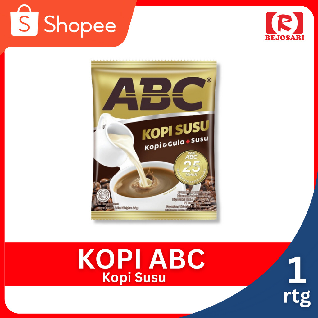 

Kopi Susu Bubuk Kemasan ABC Renteng