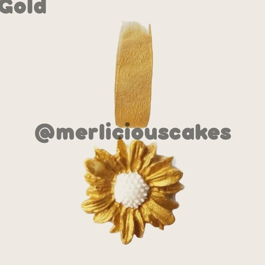 

4,2 Oz My Flavor Gold Shimmer For Cake Painting Pewarna Makanan Halal