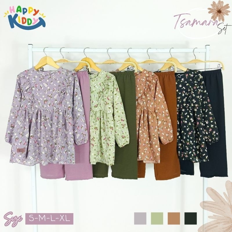 Setelan Anak Perempuan 2023 4 5 Thn  12 Tahun Pakaian Karakter Sett Main Celana Kecil Blouse Setcell
