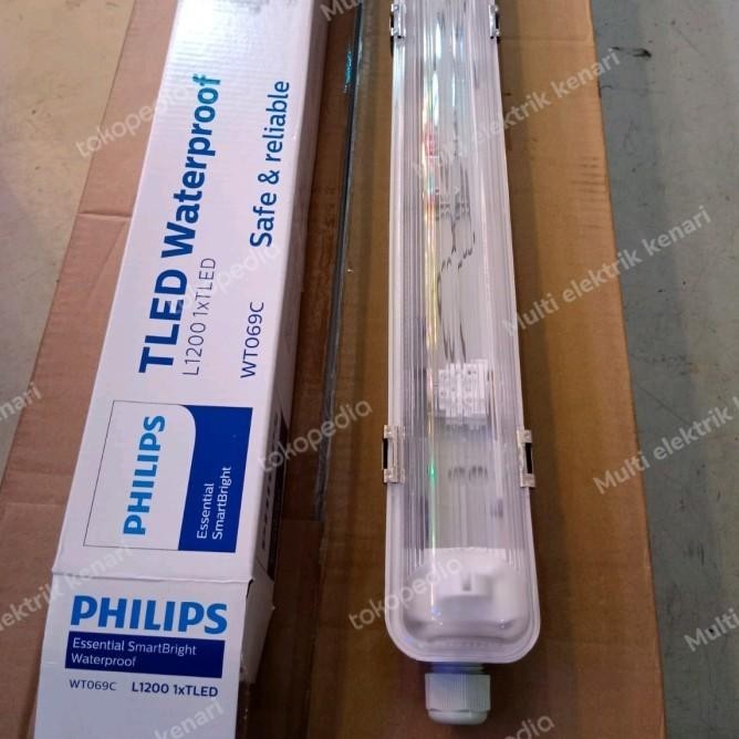 Kap Waterproof Philips 120Cm 1X16 Watt + Lampu Tl Led 16W Philips
