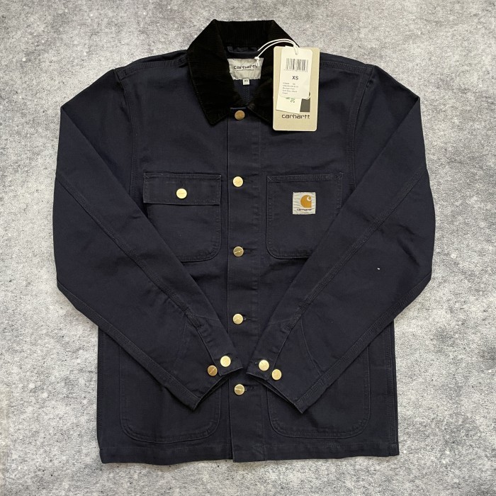 ✅New Carhartt Wip Michigan Coat Dark Navy / Black Limited