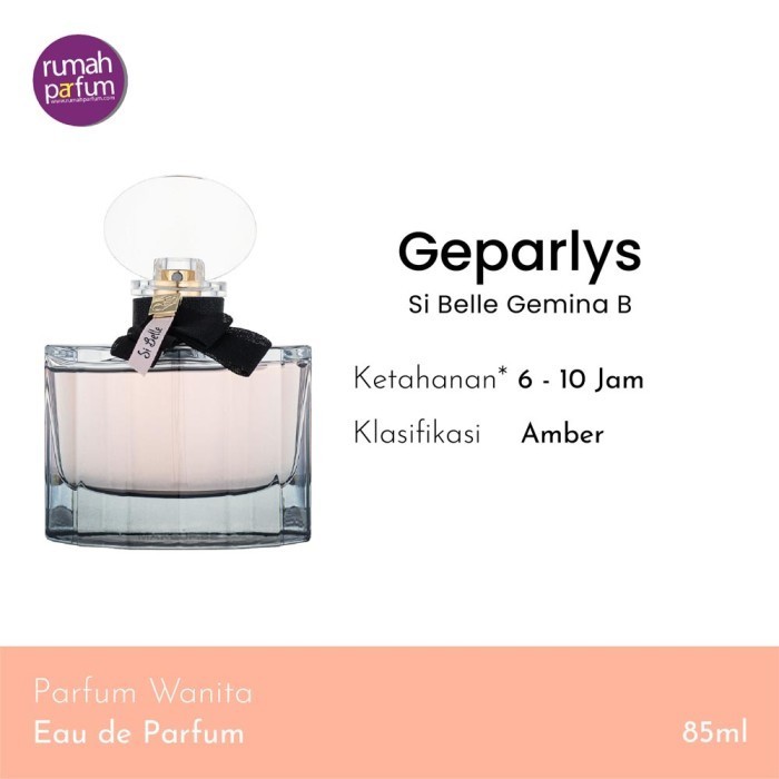 ✅New Ori Parfum Geparlys Si Belle Gemina B 85 Ml Terbaru