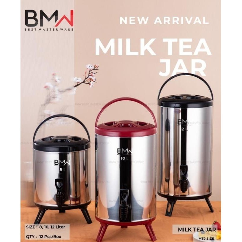 Milk Tea Bucket Water BMW - Dispenser Air Minuman - Drinking Jar