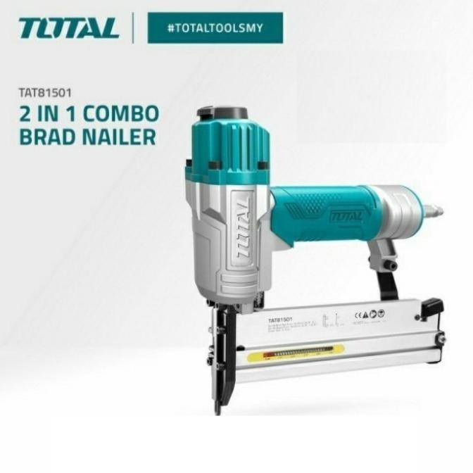 

TOTAL TAT81501 2 in 1 F50 Air Nailer & 450J Stapler GA18 PAKU TEMBAK
