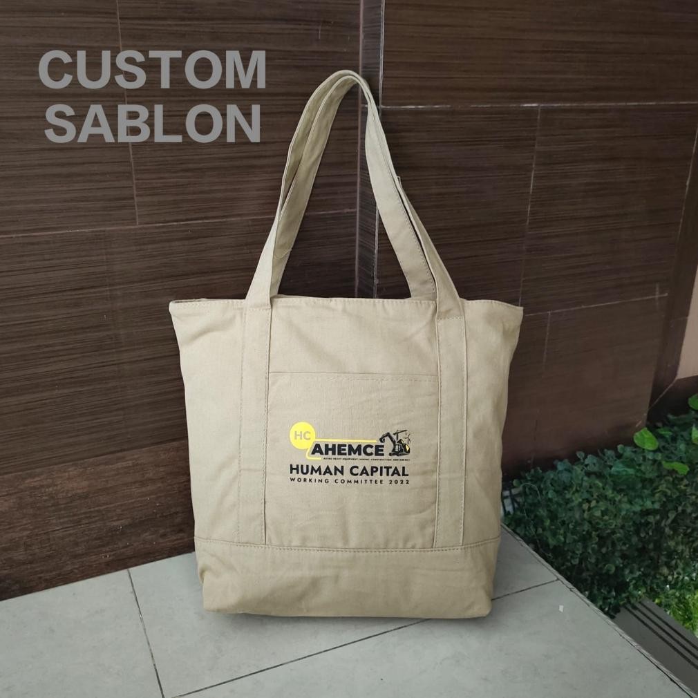 Elegansi dalam Setiap Genggaman. TAS TOTE BAG RESLETING KULIAH WANITA BAHAN CANVAS BESAR POLOS SUEDI