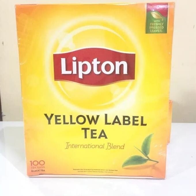 

New! Lipton yellow label tea international blend 100 sheet unenvelope ,,