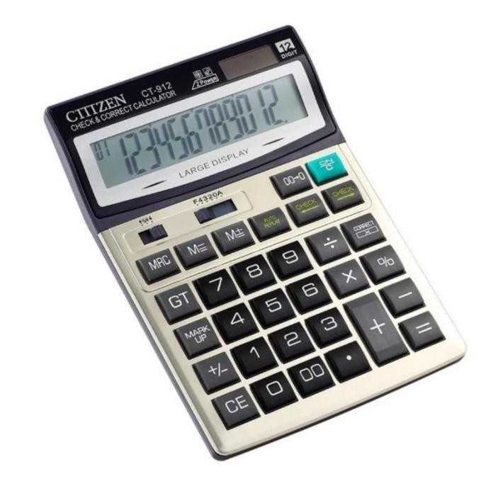 

Hot Sale CITIZEN CT-912 KALKULATOR CHECK CORRECT CALCULATOR DESK CT912 ,,