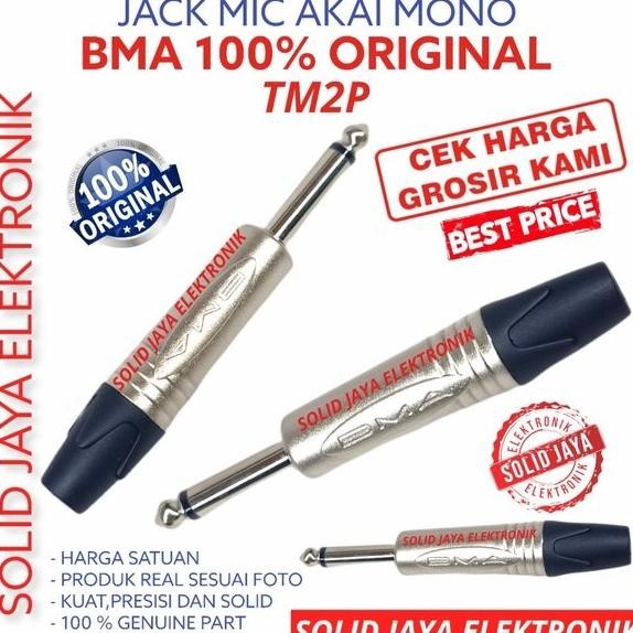 JACK MIC MONO BMA JECK JEK BMA JAK JEG AKAI MONO GITAR MIC MICROPHONE BMA TM2P BMA ASLI ORIGINAL