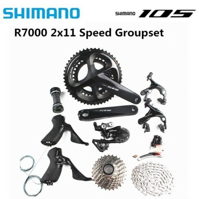 Groupset Shimano 105 R7000 Fullset Roadbike Rim Brake