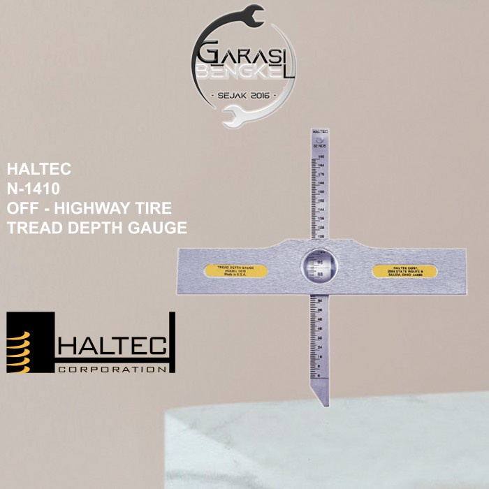 ✅Ready Haltec N-1410 Off-Highway Tire Tread Depth Gauge - Ukur Ketebalan Ban Terbaru