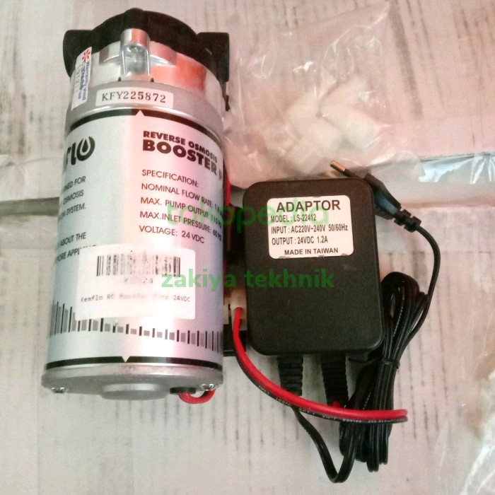 ✅Termurah Mesin Pump Kemflo .24Vdc./Booster PumpReverse Osmosis Kemflo .24Vdc. Terbaru
