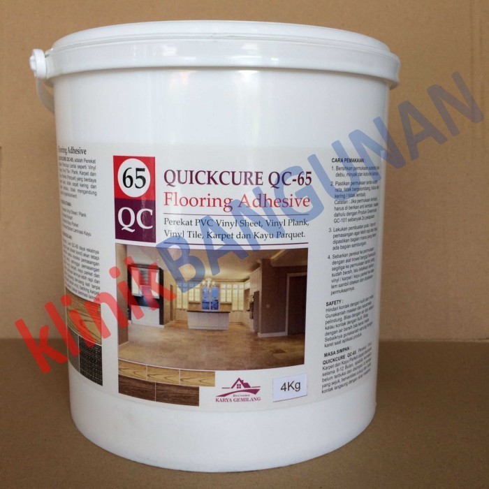 ✨Baru Lem Lantai Vinyl / Lem Hpl / Lem Karpet / Lem Lantai Kayu Quickcure 65 Berkualitas
