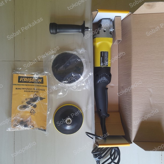 ✨New Mesin Poles / Polisher / Alat Poles Mobil Marmer 125 Mm Krisbow Limited