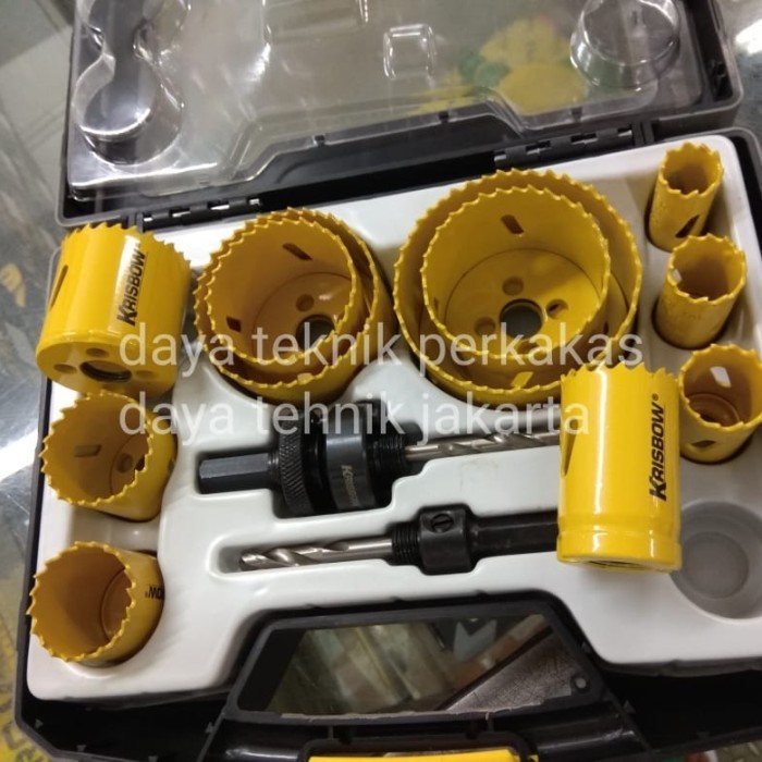 ✨New Hole Saw Besi Set Krisbow 15Pc - Hole Saw Bi- Metal Krisbow Set - Hole Terbaru